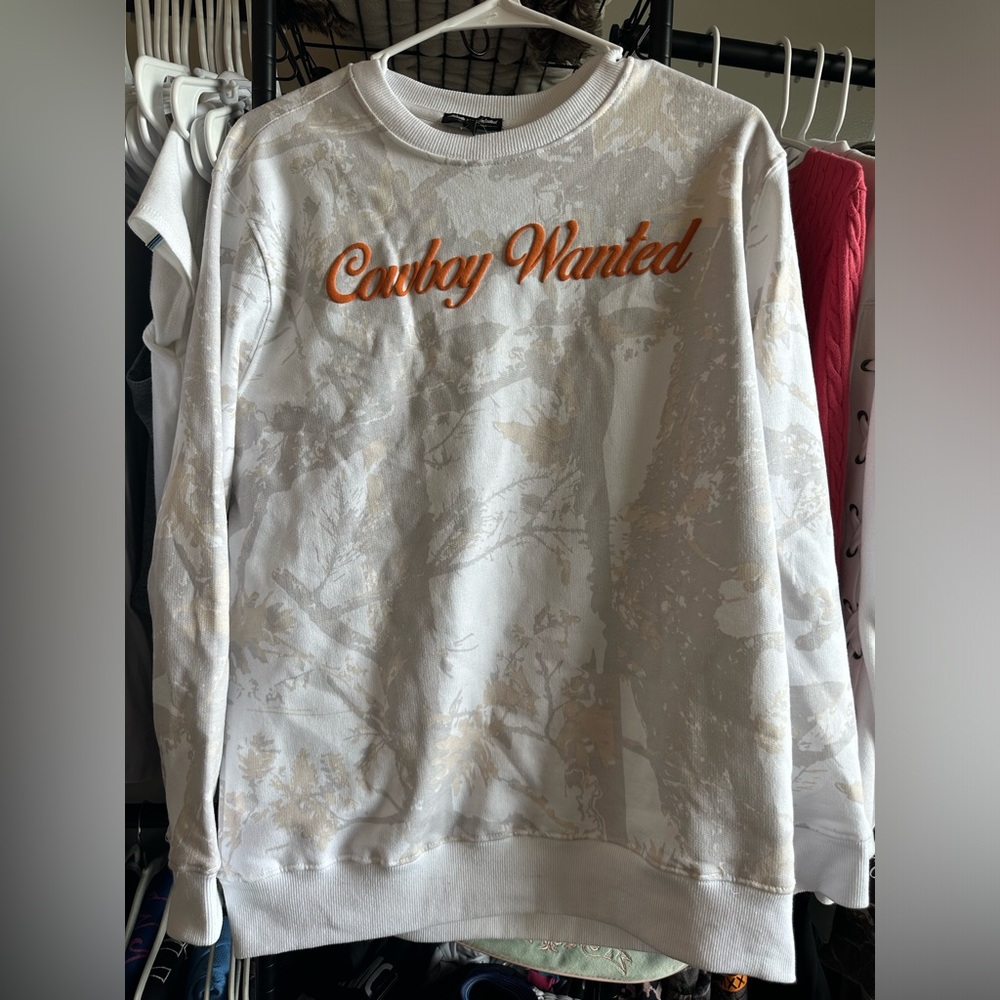 White Camo Crew Neck